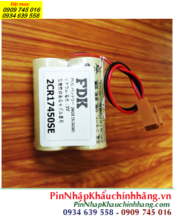 FDK 2CR17450SE (2 viên ghép đôi), Pin nuôi nguồn FDK 2CR17450SE Lithium 3v, Xuất xứ NHẬT